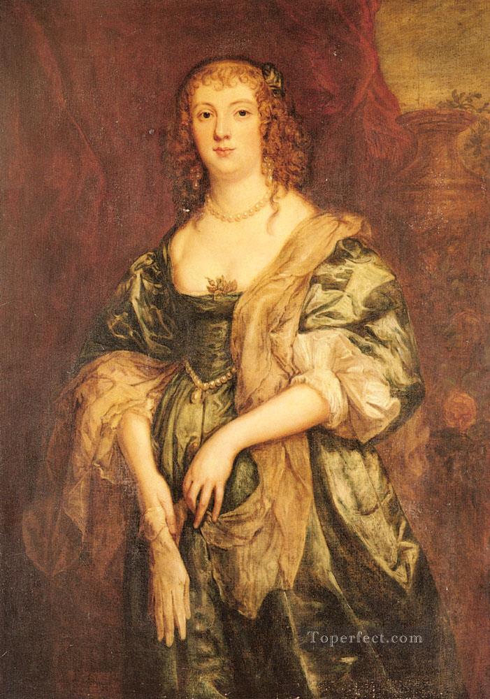 アン・カーの肖像 ベッドフォード伯爵夫人 バロック宮廷画家 アンソニー・ヴァン・ダイク油絵